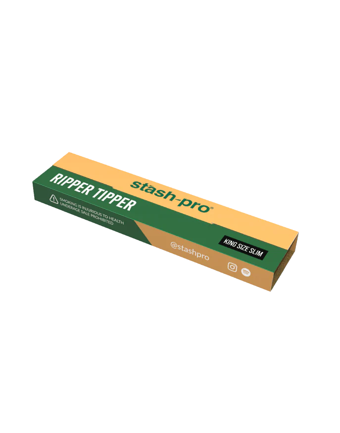 Stash-pro Ripper Tipper Brown Rolling Papers with Tips